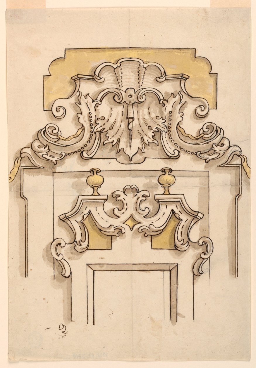 Piirustus (Ranska ja Italia), 1725-50 tekijältä Unknown