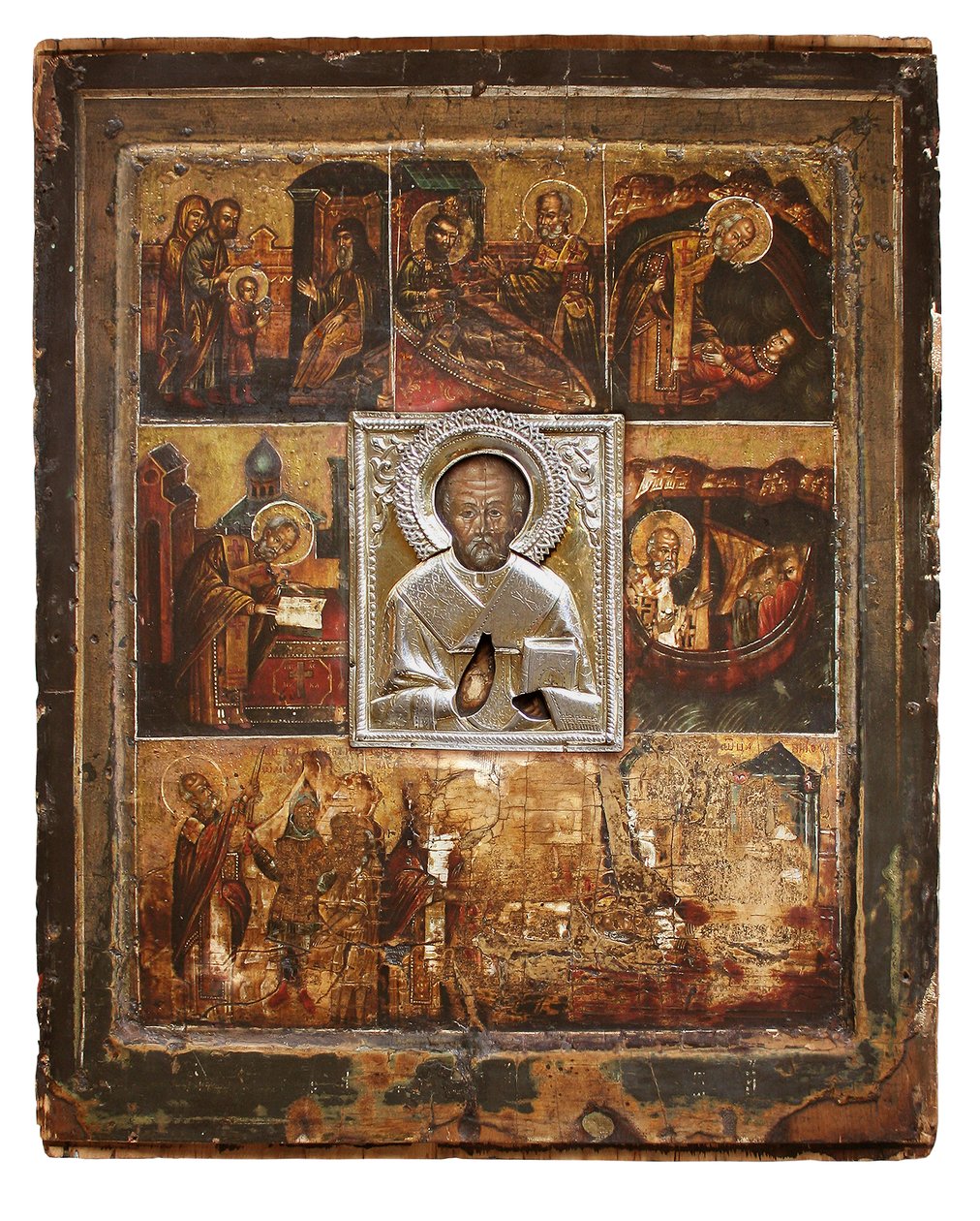 Velikorezkaya -kuvake Hl. Nikolaus, Venäjä tekijältä Unknown