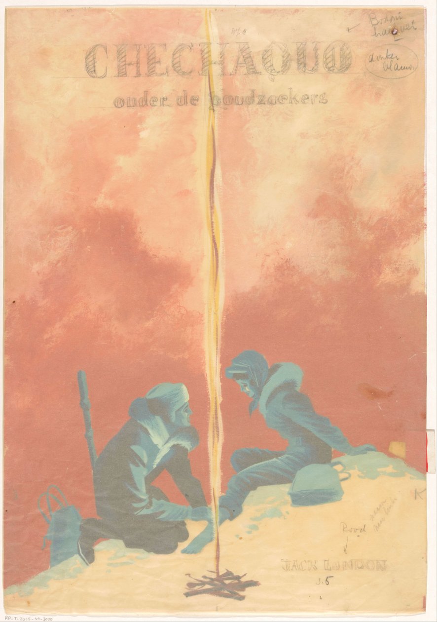 Bändisuunnittelu: Jack London, Chechaquo etsijien joukossa (Chechaquo ja vanhat ajastimet), 1958 tekijältä Unknown