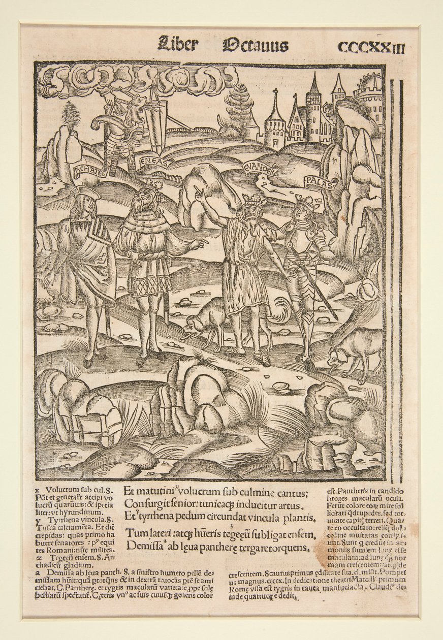 Sivu Strasbourgin Vergiluksesta, 1502 tekijältä Unknown