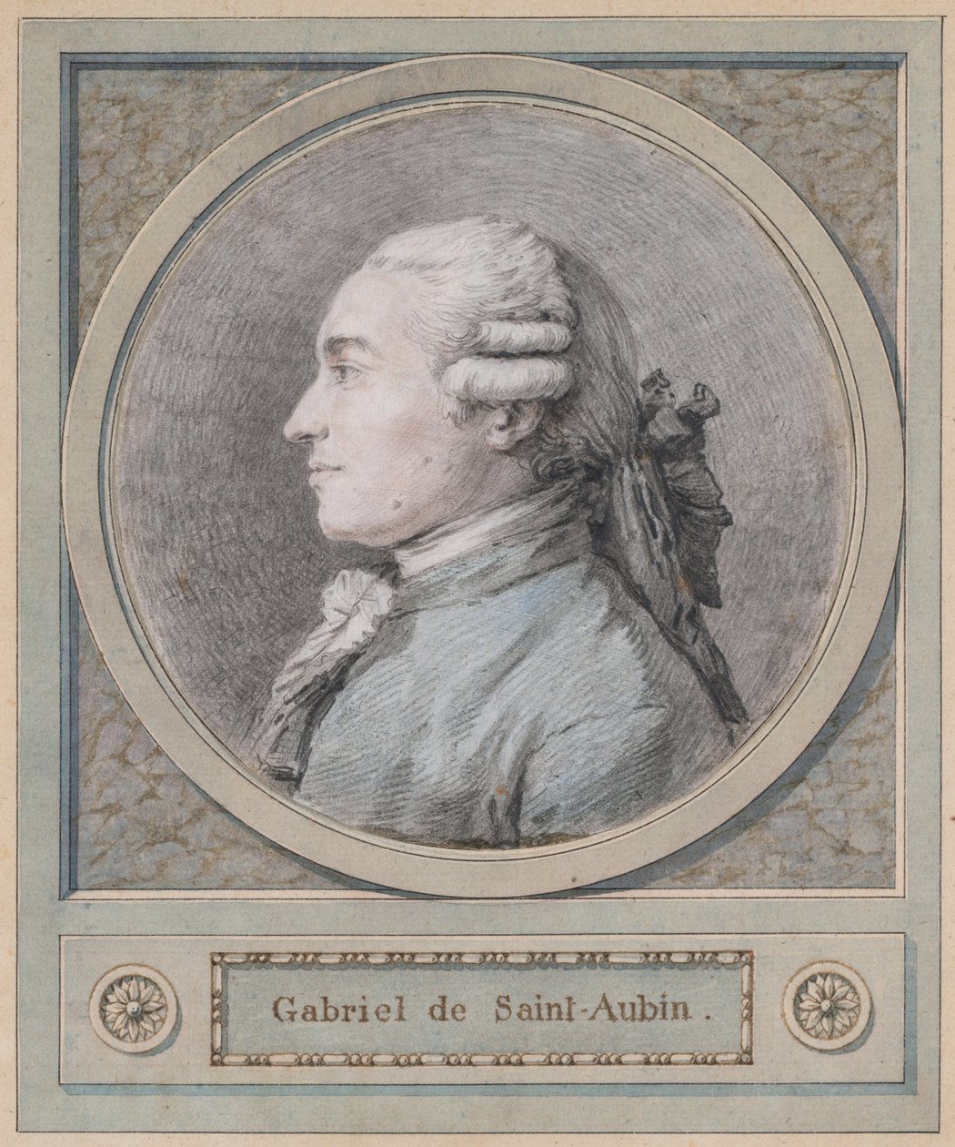 Miehen muotokuva, jonka sanotaan olevan kuvanveistäjä Clodion (1738-1814) tekijältä Unknown