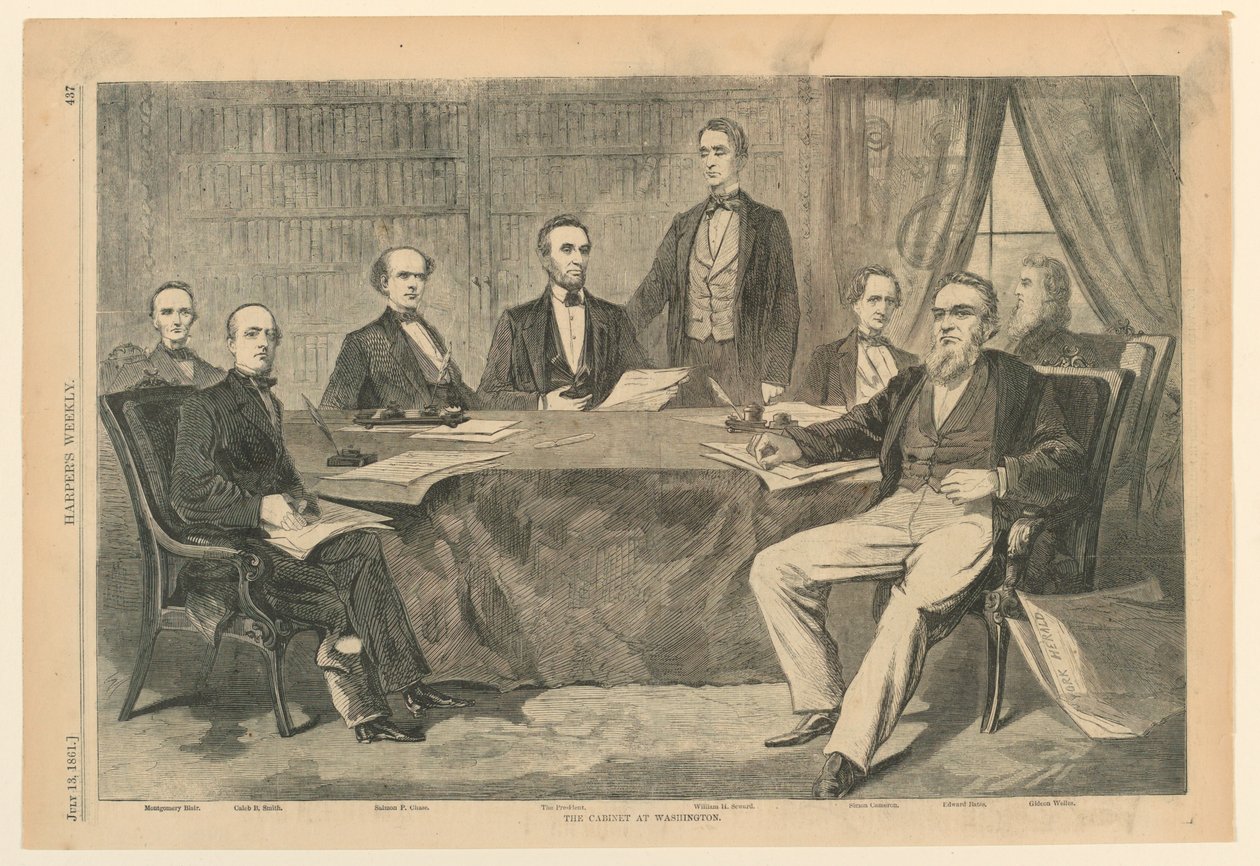 Presidentti Lincoln ja hänen kabinettinsa Washingtonissa, Harper