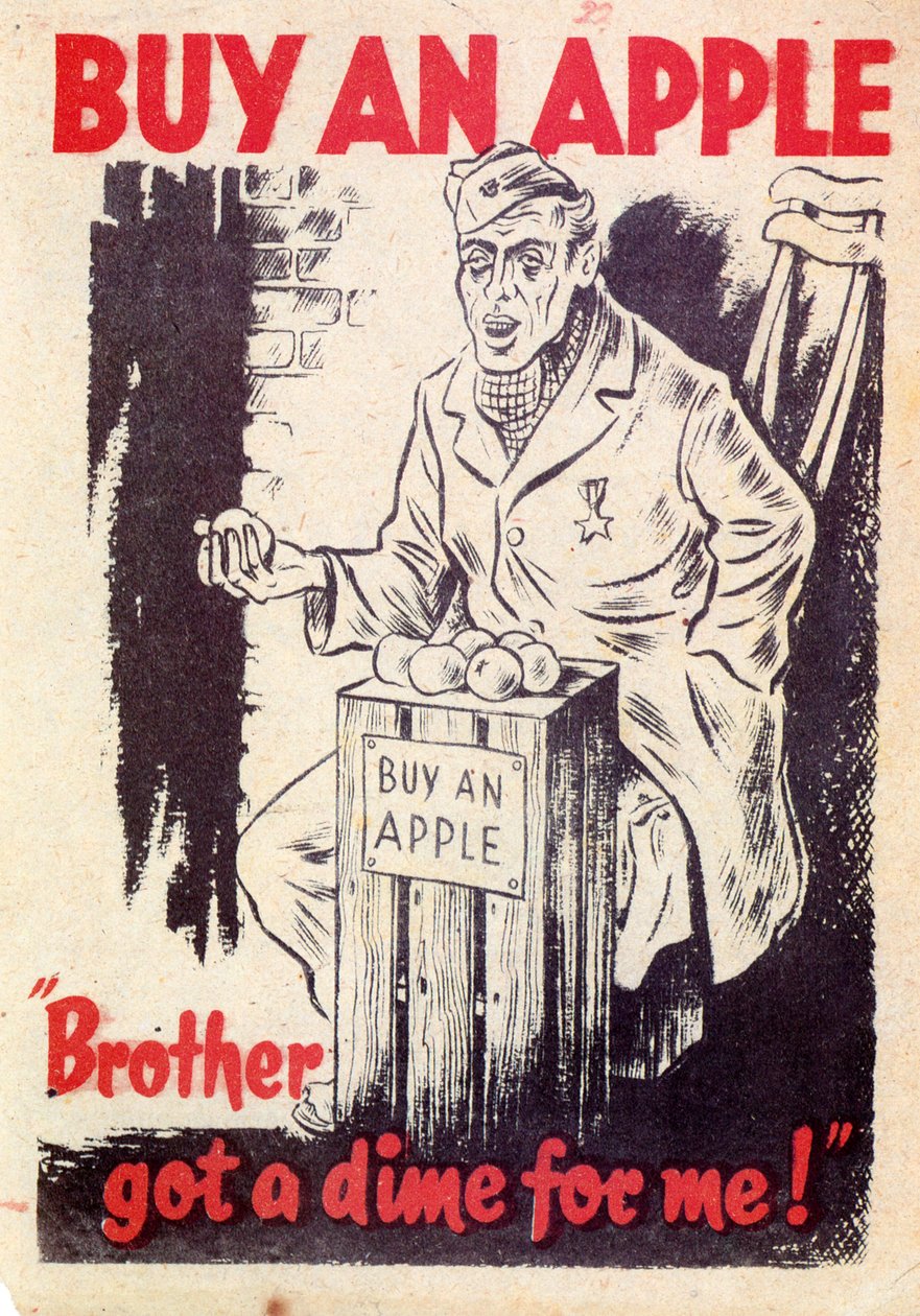 Propaganda. Osta omena. Veli sai minulle penniäkään! 1940 tekijältä Unknown