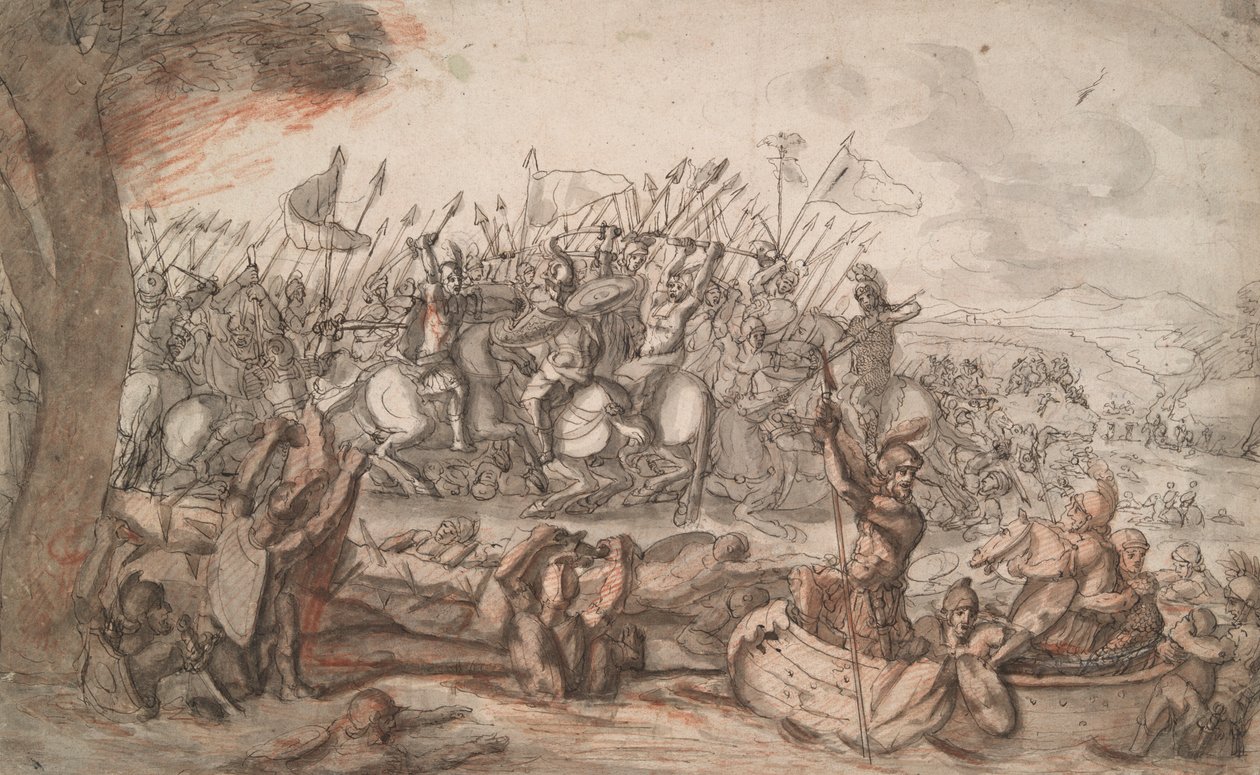 Escena de batalla romana finlandesa tekijältä Unknown
