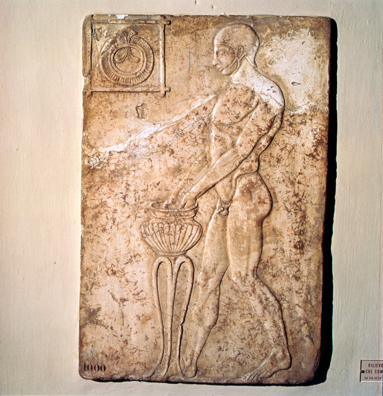 Roomalainen Votiivi-relief urheilijasta republikaanikaudelta, Rooma, 200-luku eKr tekijältä Unknown