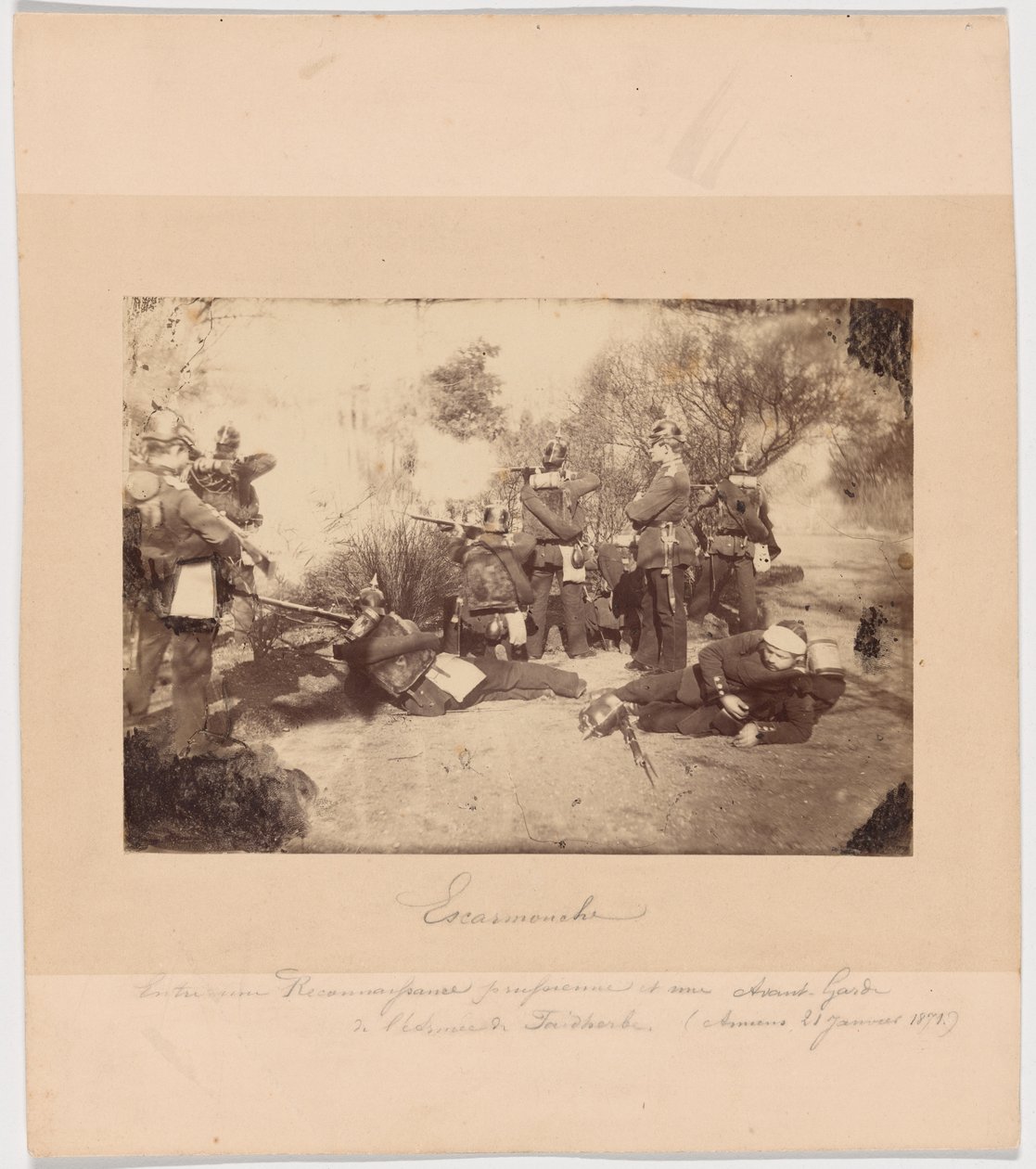 Preussilaisen tiedusteluyksikön ja Faidherben armeijan etujoukkojen välinen kahakka (Amiens, 21. tammikuuta 1871). tekijältä Unknown