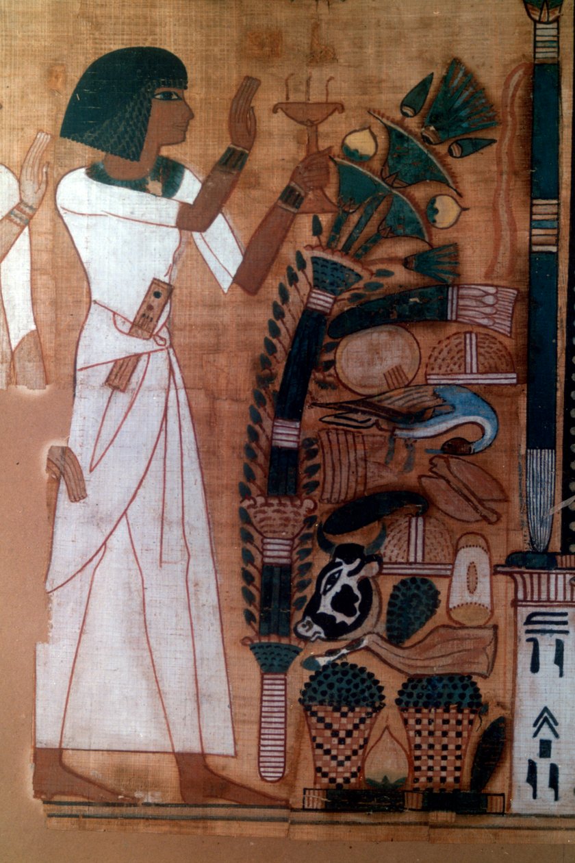 "Osiriksen kaasutus", Neb-Quedin kuolleiden kirja, egyptiläinen, 19. dynastia tekijältä Unknown