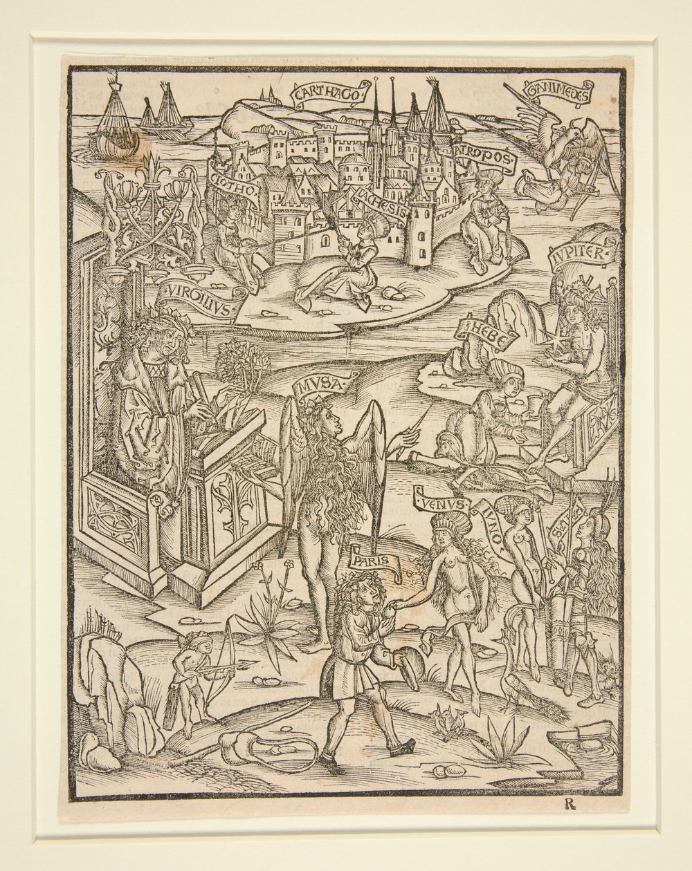 Puupiirros Strasbourgin Vergiliusista, 1502 tekijältä Unknown