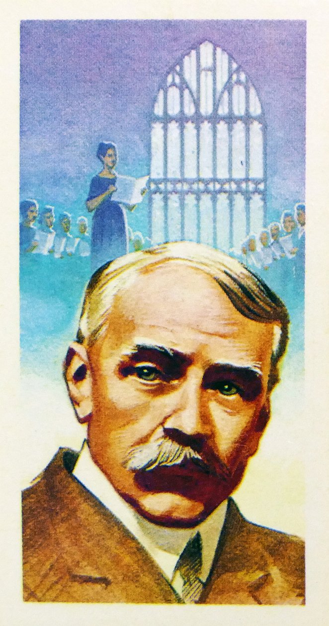 1969 Brooke Bondin keräilijöiden teekortti : Sir Edward Elgar (painettu). tekijältä Unknown artist