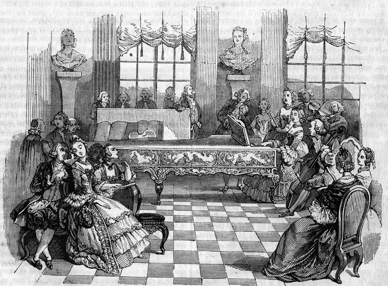Konsertti 1700-luvulla. tekijältä Unknown artist