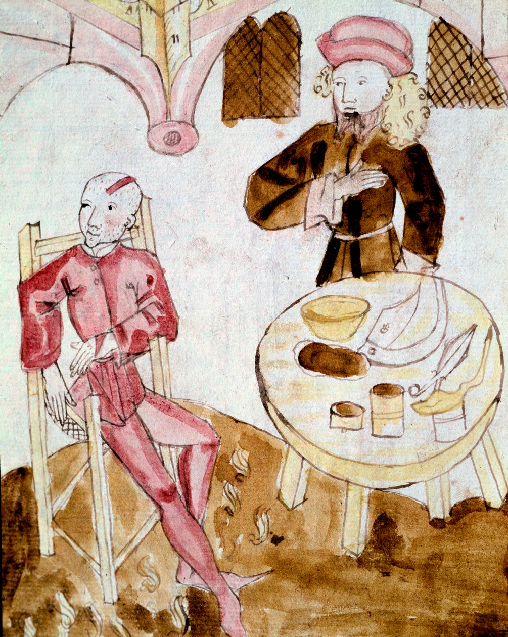 Lääkäri vierailee potilaan luona (pienikokoinen tekijältä Unknown artist