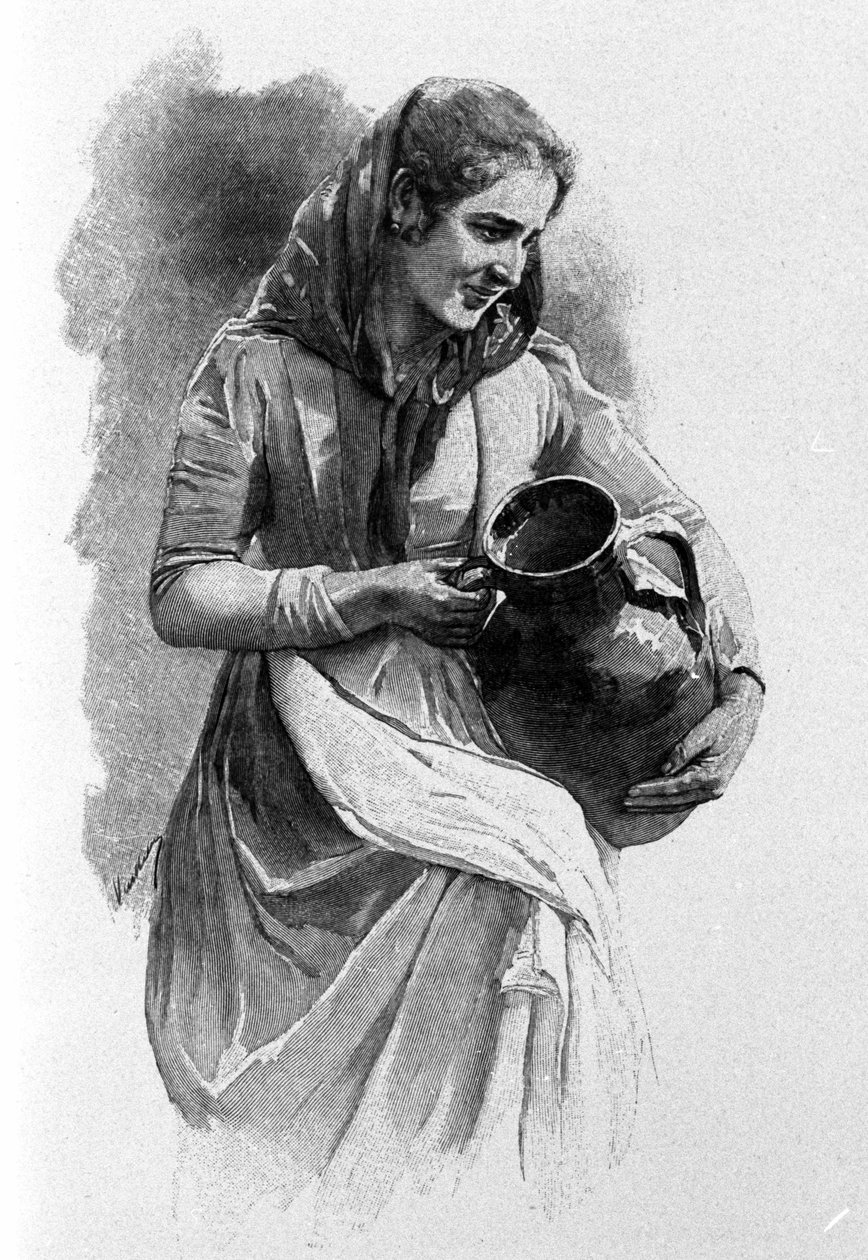 Kansan nuori nainen, Messinan Sisilian asukas. tekijältä Unknown artist