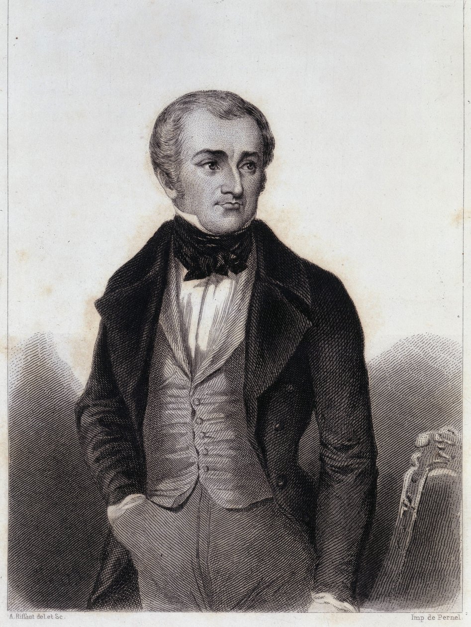 Adolphe Thiers (1797-1877) - kaiverrus "Louis Philippen poliittisen ja yksityiselämän historiaan" tekijältä Unknown artist