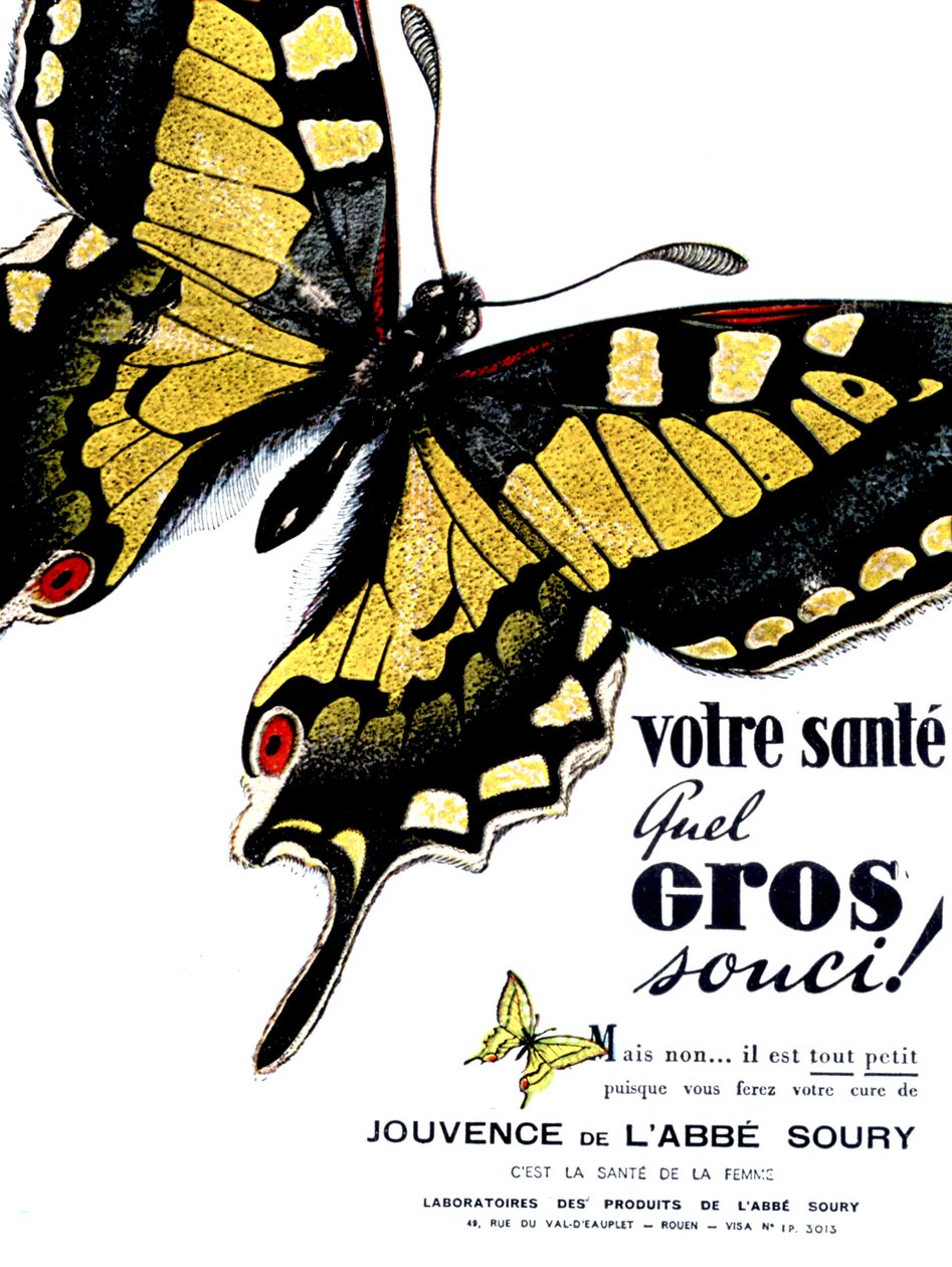 Mainos Souryn apotin nuorentavasta juomasta tekijältä Unknown Artist