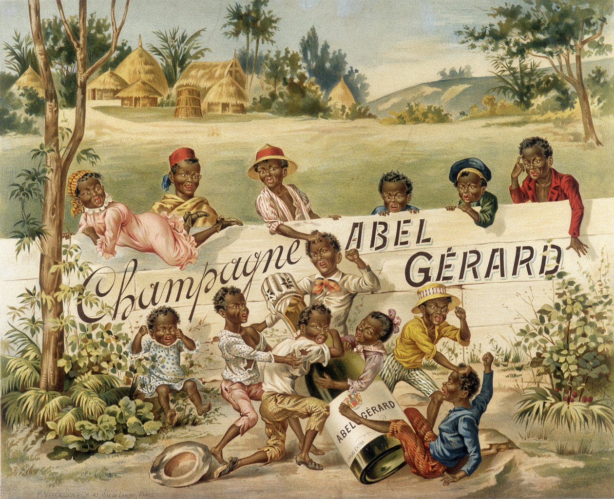 Mainosjuliste Champagne Abel Gérardille, 1800-luvun loppu tekijältä Unknown artist