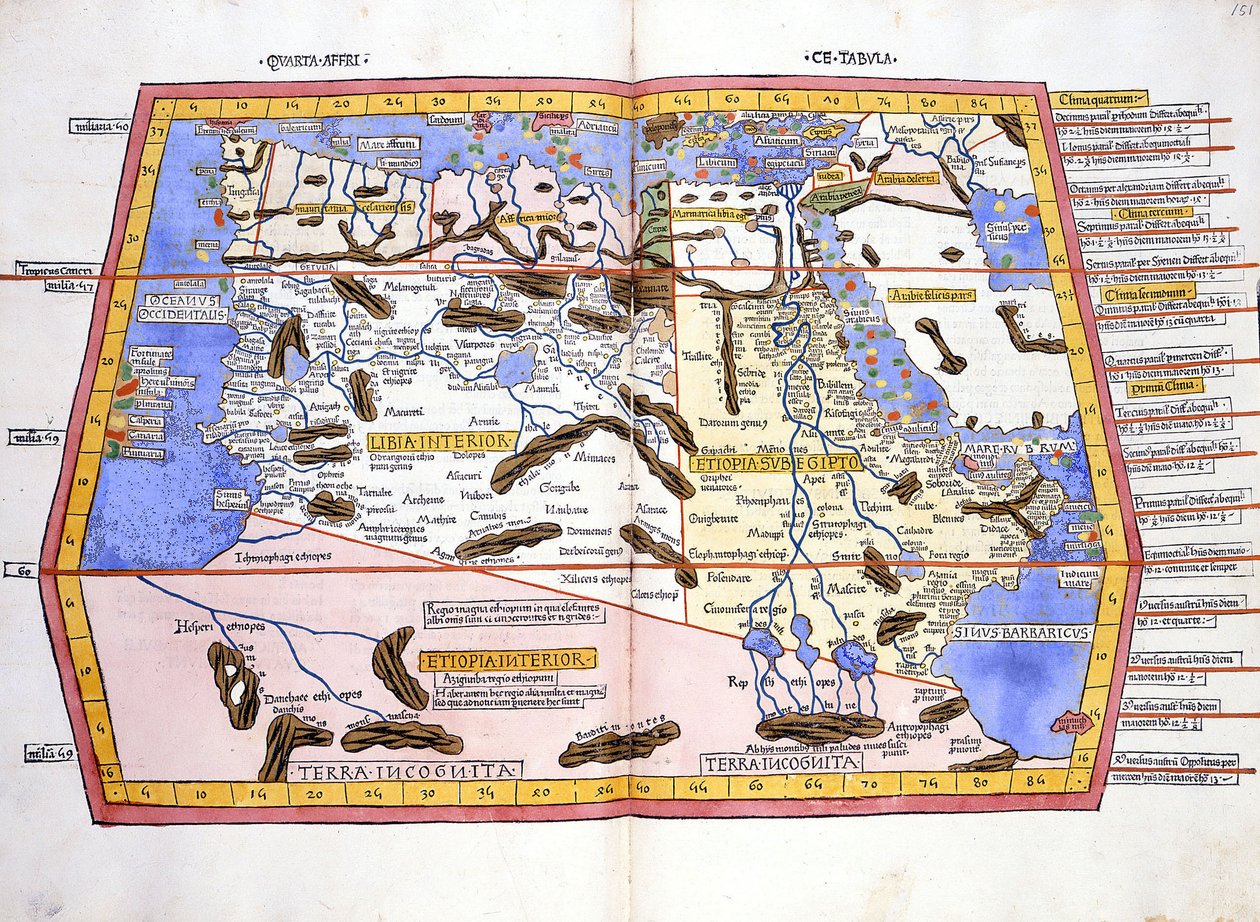 Afrikka - Ptolemaioksen "Atlante Tolomeossa". tekijältä Unknown artist