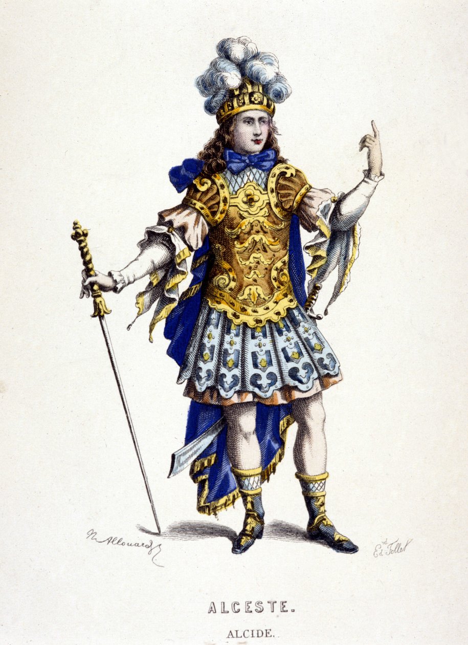 Alcide Jean Baptiste Lullyn (Giovanni Battista Lulli) (1632-1687) teoksessa "" Alceste (tai Le Triomphe d