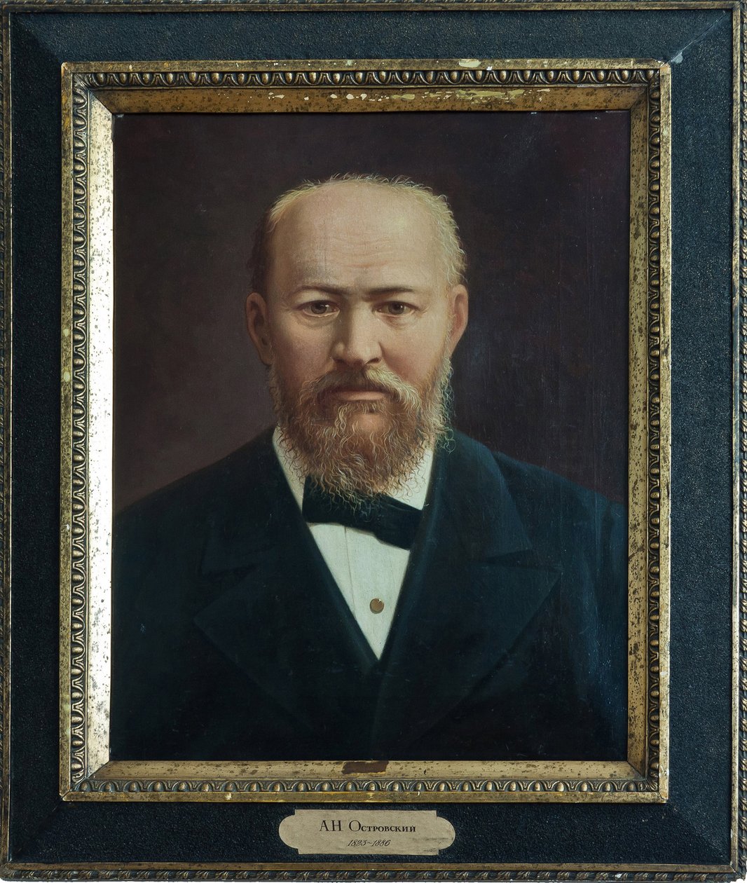 Alexandre Ostrovski - Näyttelijä Alexander N. Ostrovskin (1823-1886) muotokuva, Nimetön. Öljy kankaalle, 1800-luvun toinen puolisko, A. Ostrovskin valtionmuseo, Shchelykovo tekijältä Unknown artist