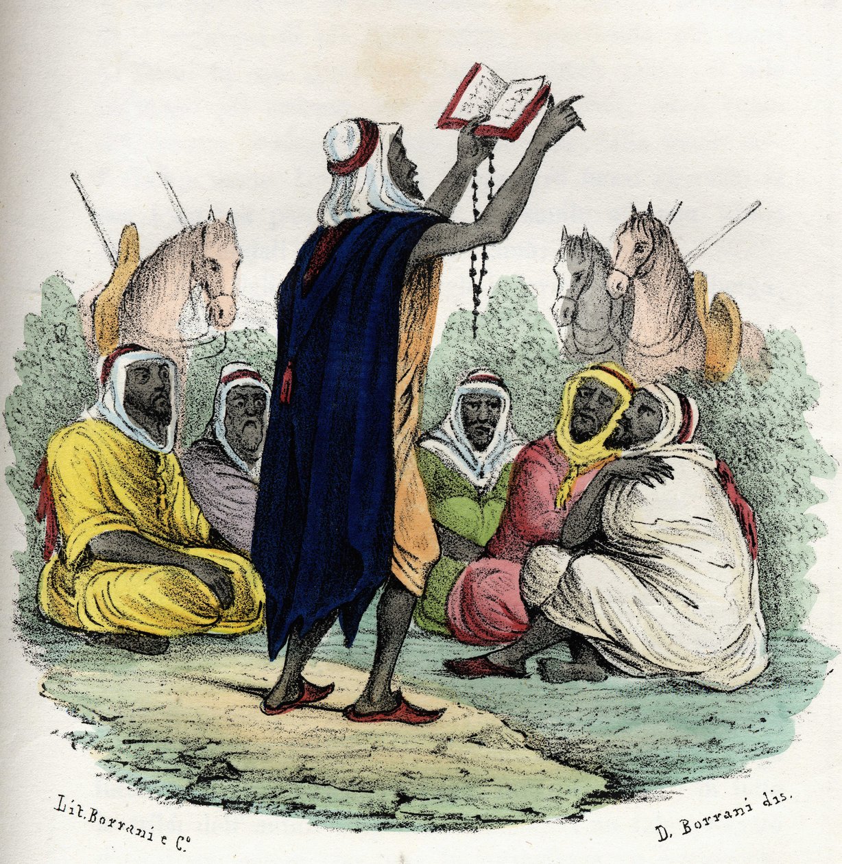 Algeria. Emiiri Abd el Kader (Abd-el-Kader tai ibn Muhyi al-Din al-Hasani (al Din al-Hasani) (1808-1883) vaati ensimmäistä jihadia (pyhä sota) vuonna 1832. Kirjassa "" Storia d