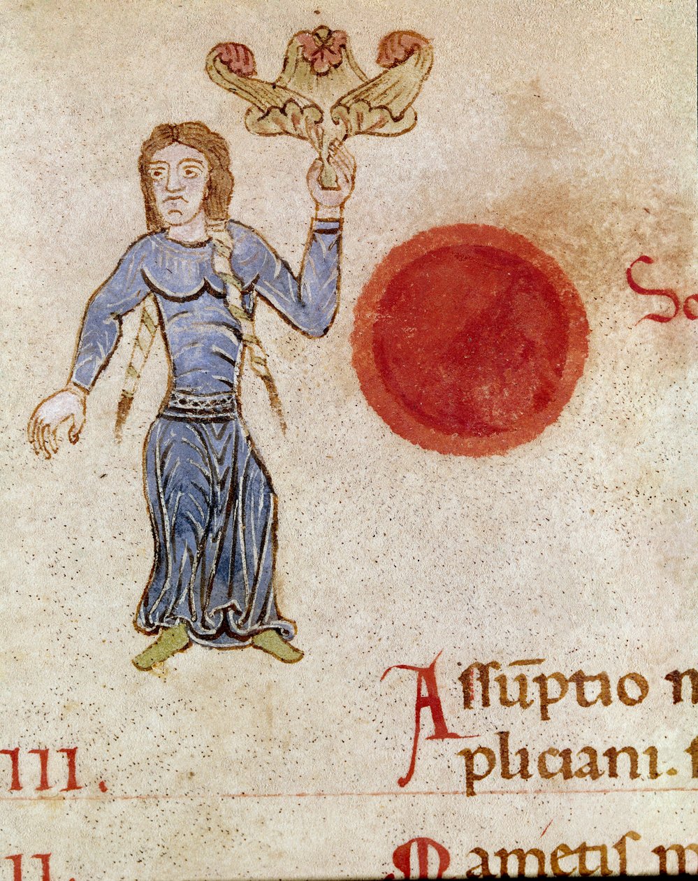 Elokuun allegorinen esitys (Miniatyyri tekijältä Unknown artist