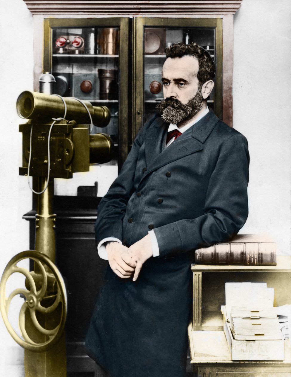 Alphonse Bertillon (1853-1914), ranskalainen kriminologi, joka loi antropometrian. tekijältä Unknown artist