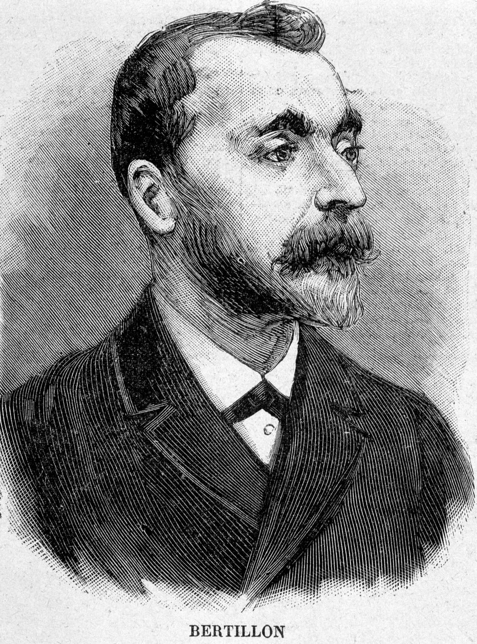 Alphonse Bertillon (1853-1914), ranskalainen tutkija, antropometrian luoja. tekijältä Unknown artist
