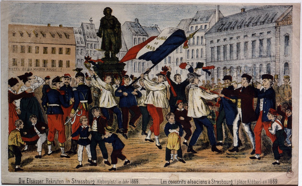 Elsassin varusmiehet, Place Kleber Strasbourgissa tekijältä Unknown artist