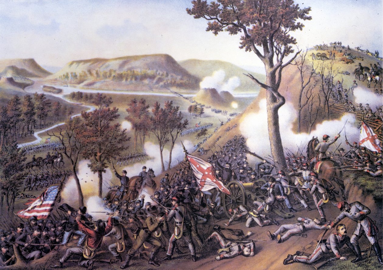Amerikan sisällissota (1861 - 1865): Missionary Ridgen piiritys, 25. marraskuuta tekijältä Unknown artist