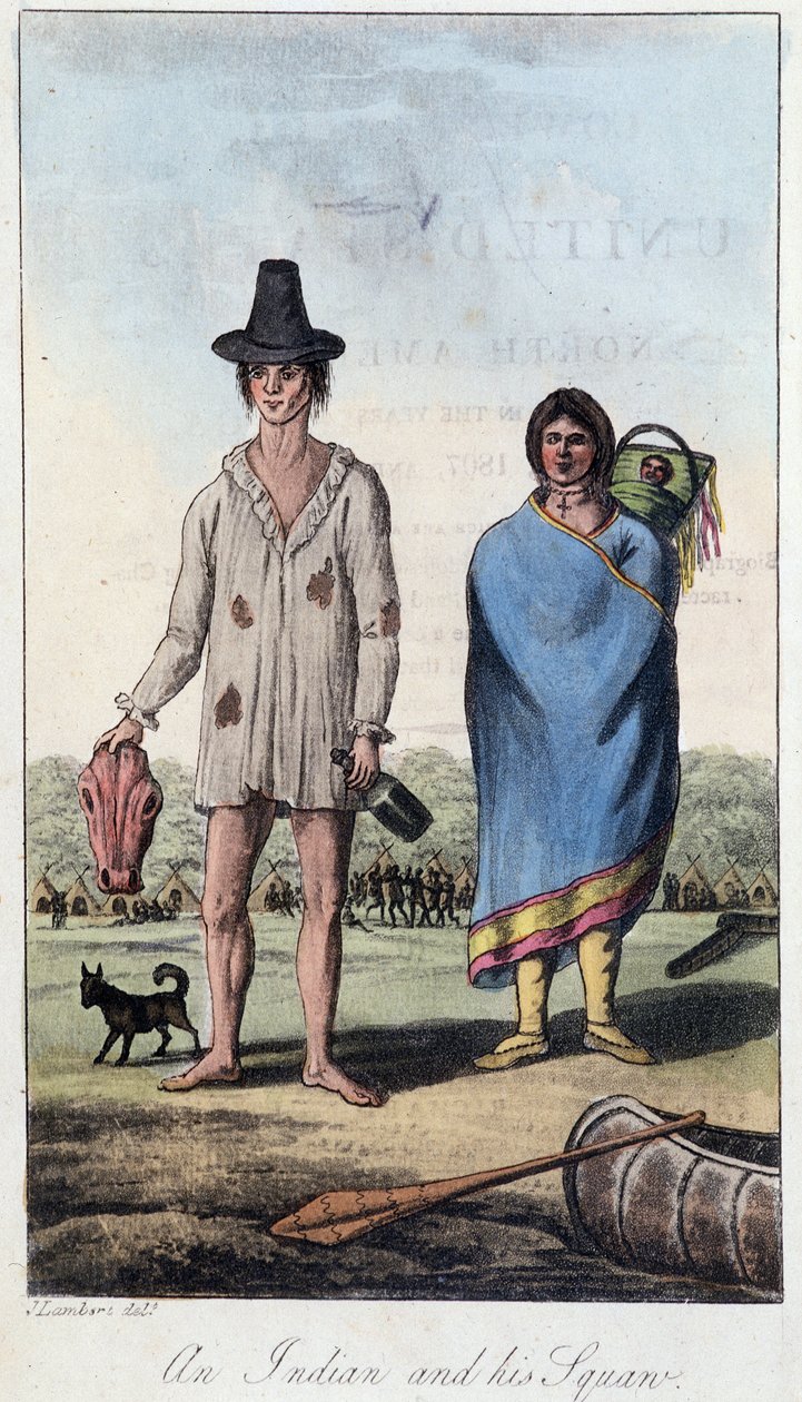 Intiaani ja hänen squaw, Kanada tekijältä Unknown artist