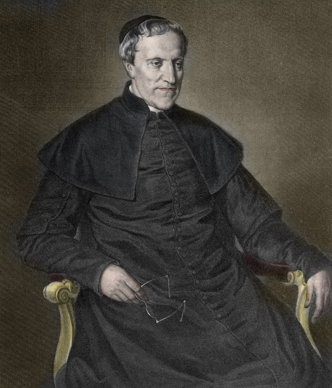 Antonio Rosmini (1797-1855), italialainen filosofi ja pappi - Italian papin ja filosofin Antonio Rosmini Serbatin (Rosmini-Serbati) (1797-1855) muotokuva "" tekijältä Unknown artist