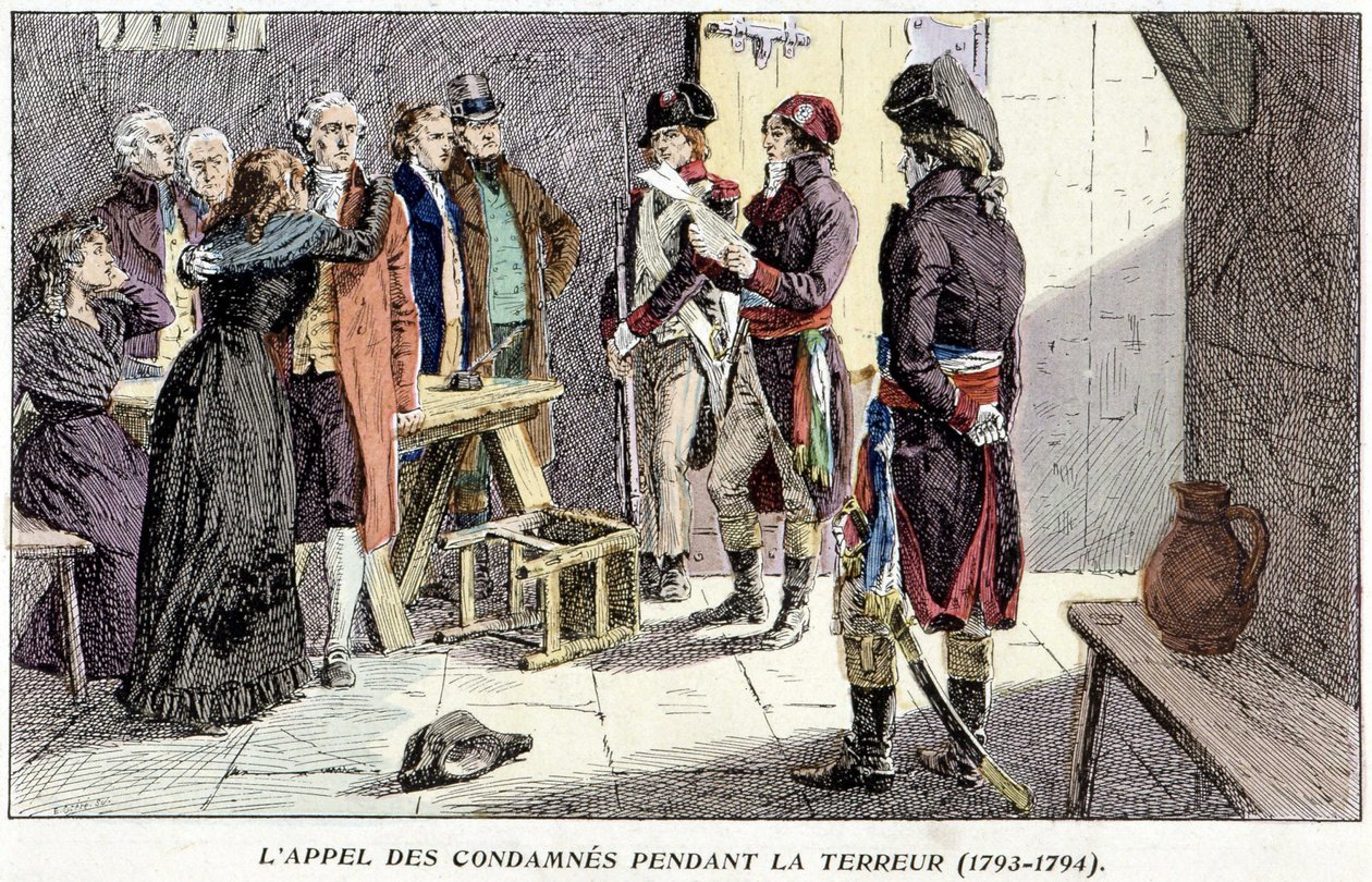 Tuomittujen vetoomus terrorin aikana (1793-1794) tekijältä Unknown artist