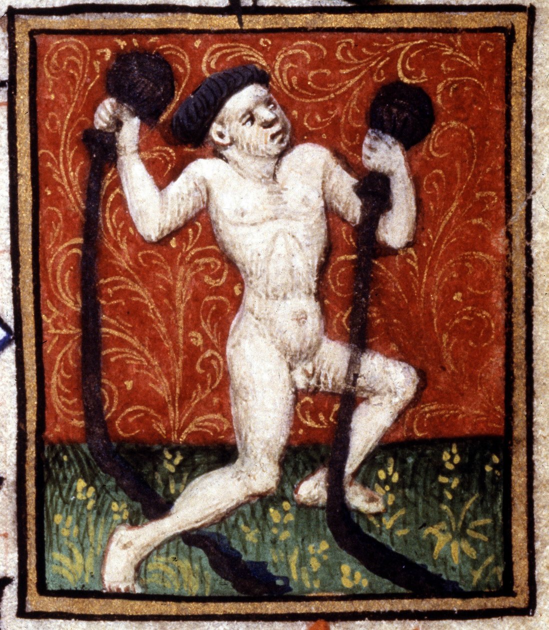 Vesimies. Horoskoopin miniatyyri. 1500-luvun käsikirjoitus. Bibl. Trivulziana, Milano. tekijältä Unknown artist