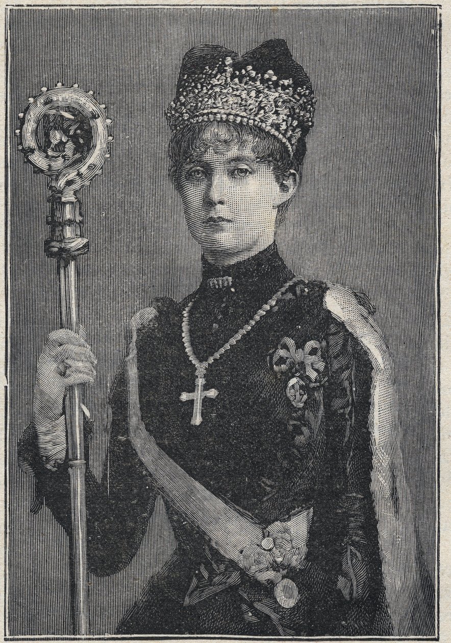 Itävallan arkkiherttuatar Margarethe Klementine - Itävallan Margaret Clementine Marie 1870-1955 Itävallan arkkiherttuatar - kaiverrus vuodelta 1892 tekijältä Unknown artist