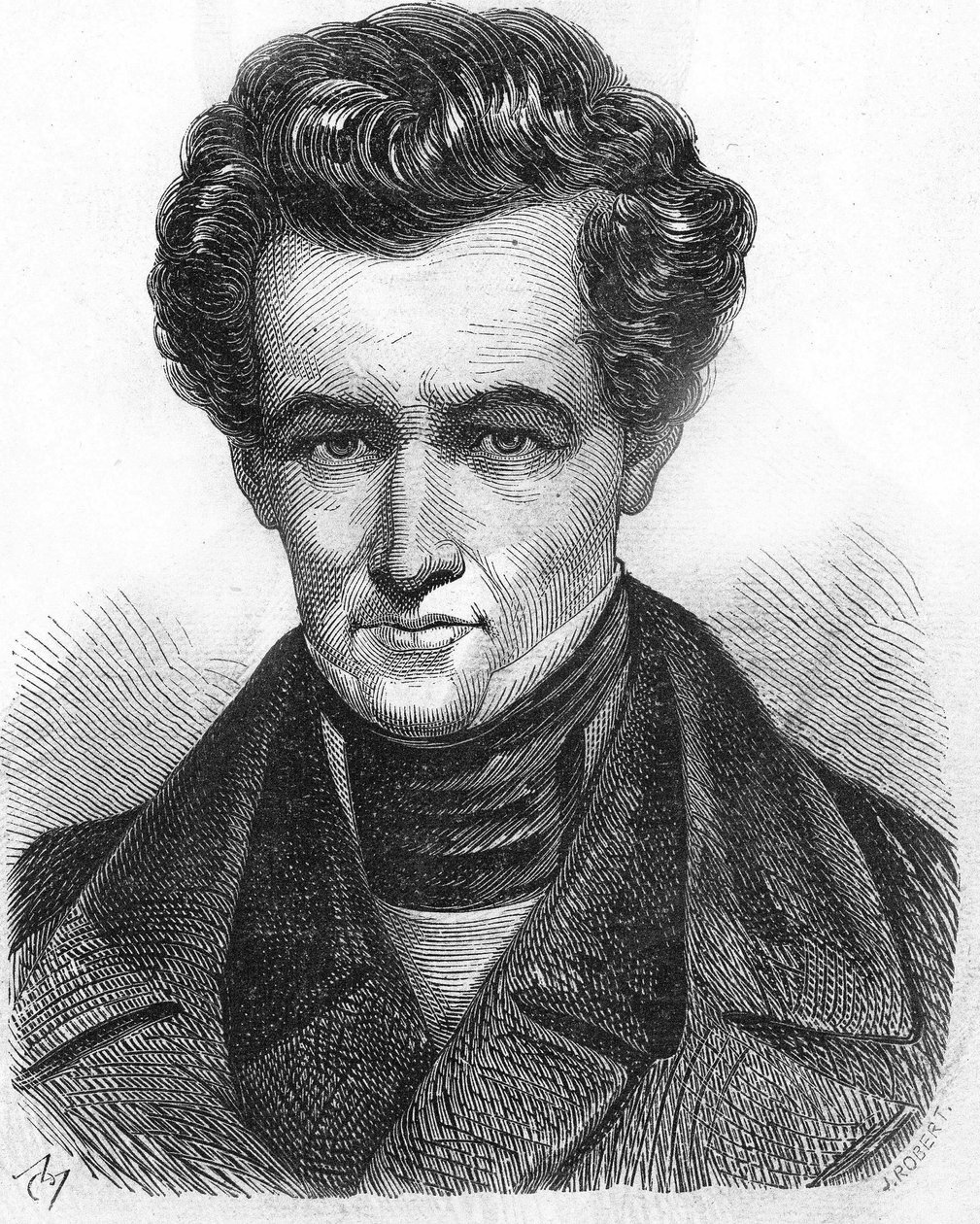 Armand Carrel (1800-1836), ranskalainen toimittaja. tekijältä Unknown artist