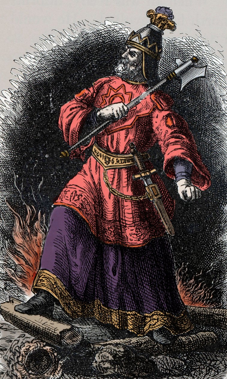 Attila Hun - Attila (395-453) Hunien kuningas tekijältä Unknown artist