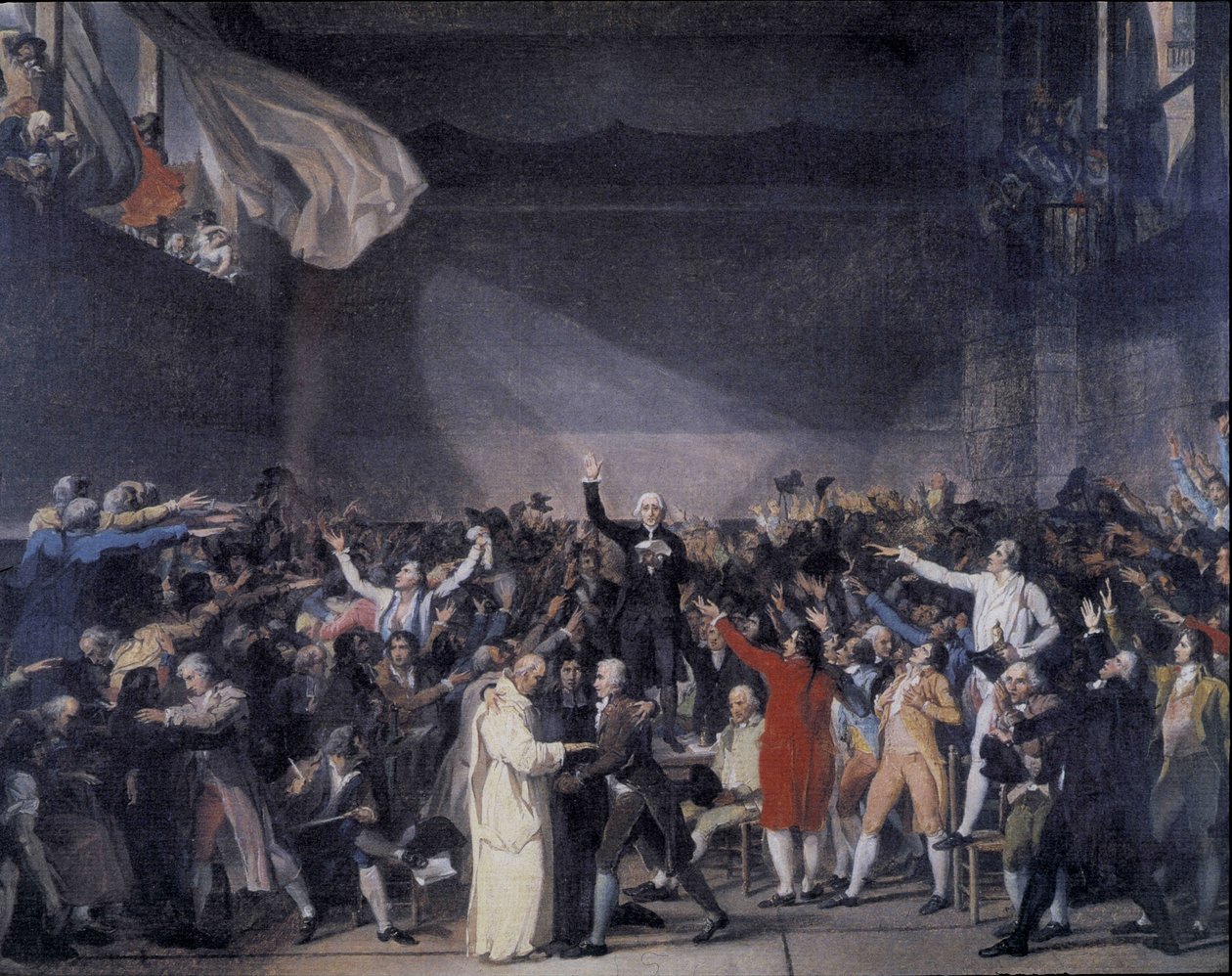 Bailly luki Jeu de Paumen valan tekstin 20. kesäkuuta tekijältä Unknown artist