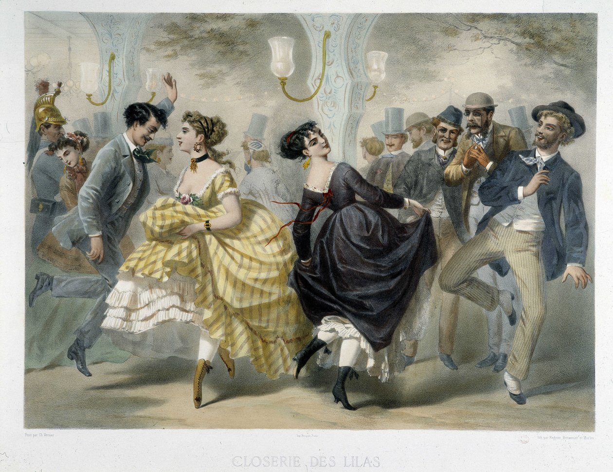 Ball Closerie des Lilasissa, noin 1860 tekijältä Unknown artist