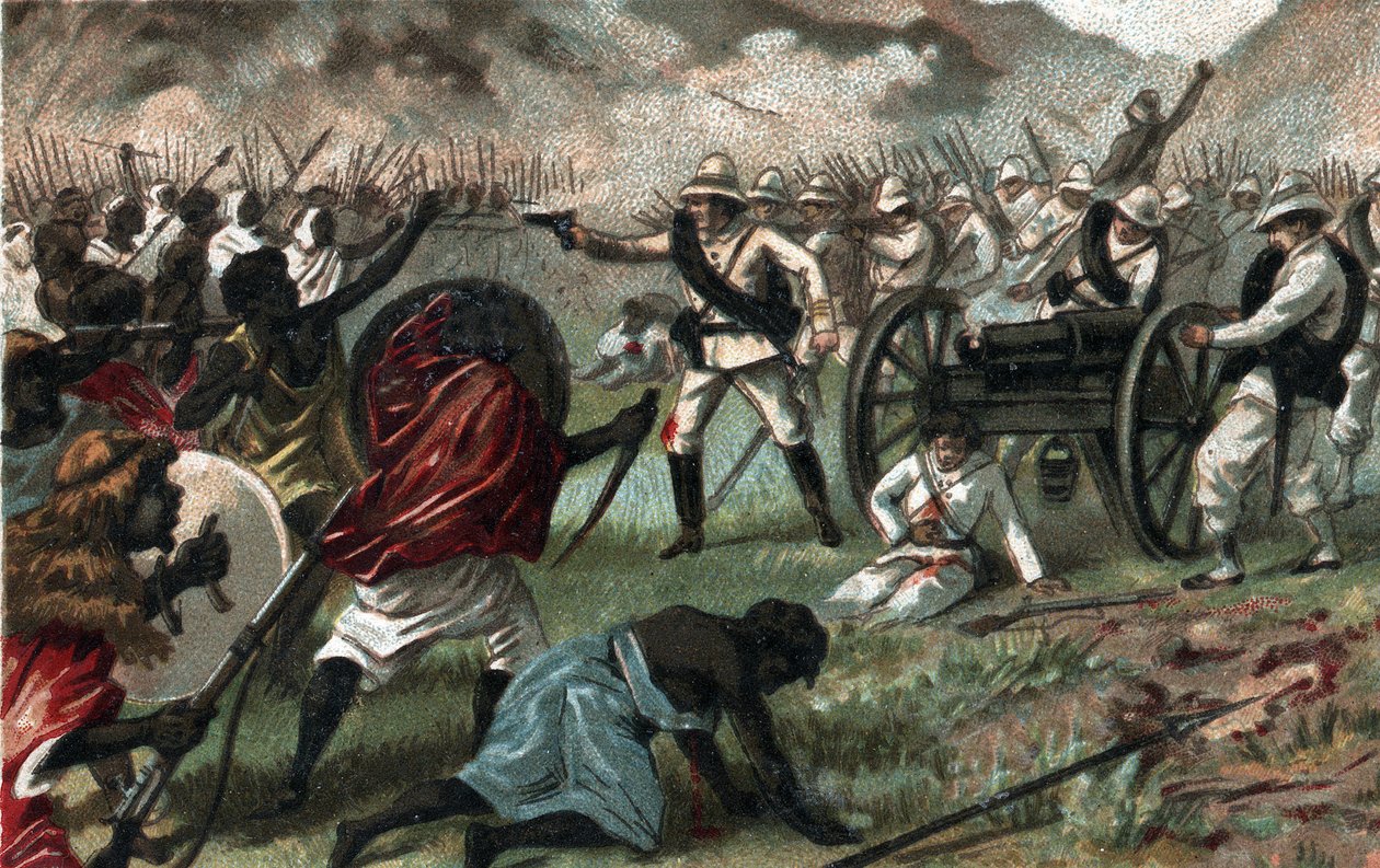 Abba Kariman taistelu (Adoua, Etiopia) Etiopian ja Italian välillä tekijältä Unknown artist