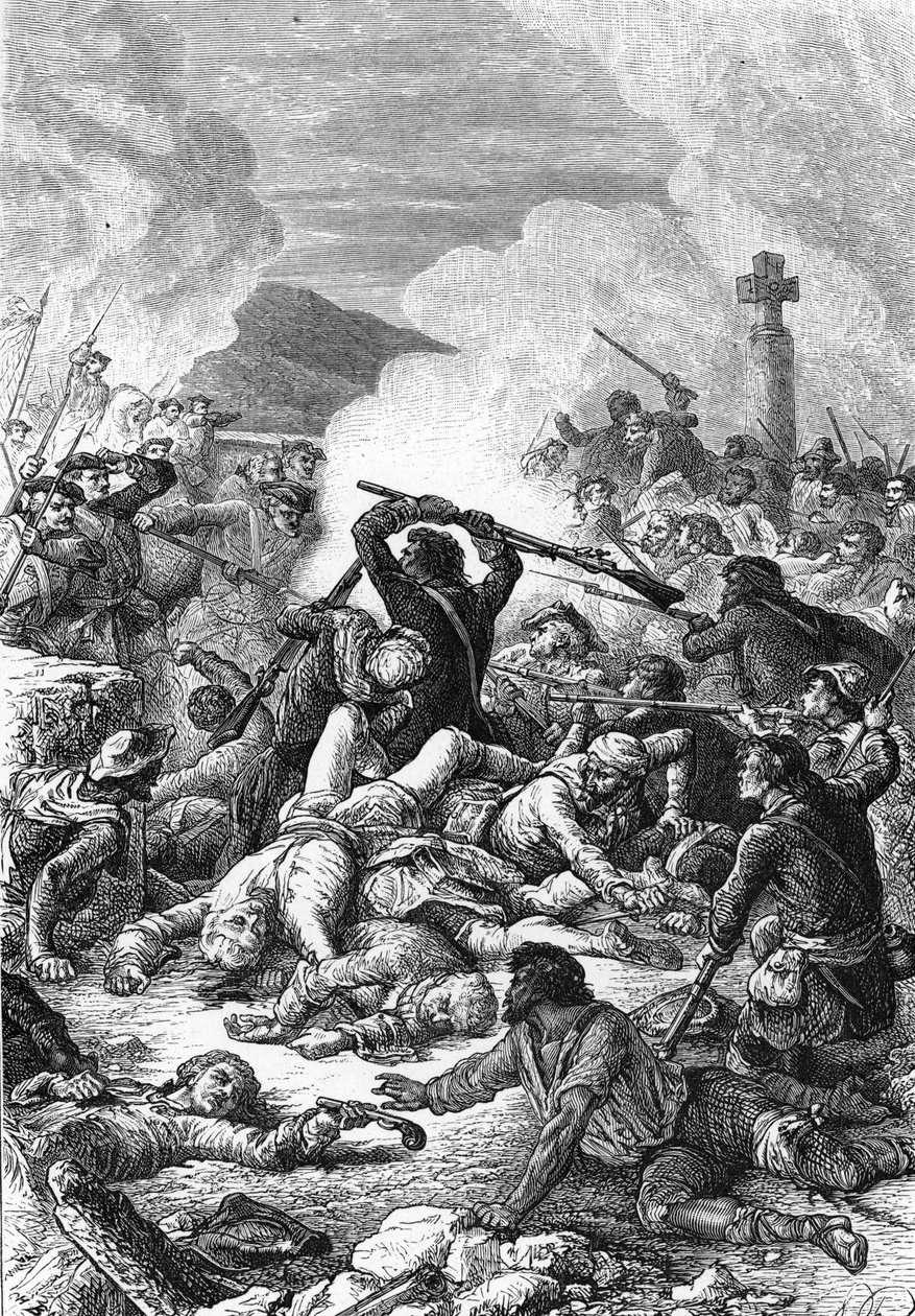 Ponte Novun taistelu Korsikassa Comte de Vaux