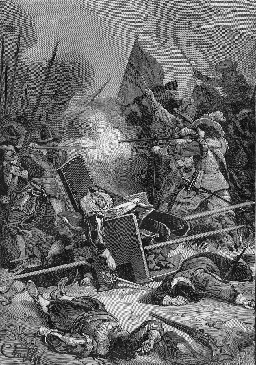 Rocroyn taistelu (Rocroi) tekijältä Unknown artist