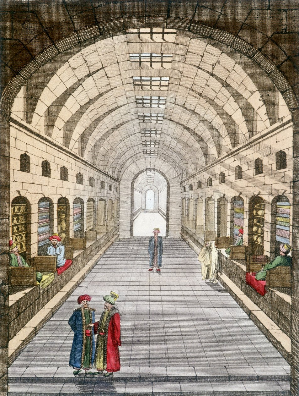 Bazar (souk) Tunisiasta, Tunisiasta. tekijältä Unknown artist