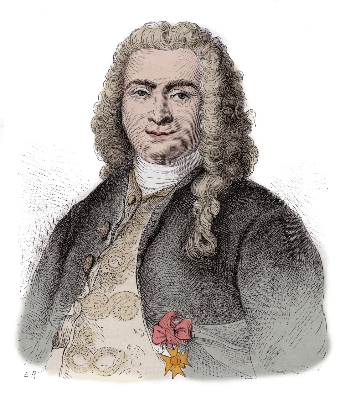 Bertrand Francois Mahe de La Bourdonnais (1699-1753), ranskalainen amiraali, hallintovirkailija Compagnie francaise des Indes Orientalesissa ja Mascareignesin kuvernööri - Bertrand-Francois Mahe de la Bourdonnais (1699-1753) - kapteeni ranskaksi ja portuga tekijältä Unknown artist