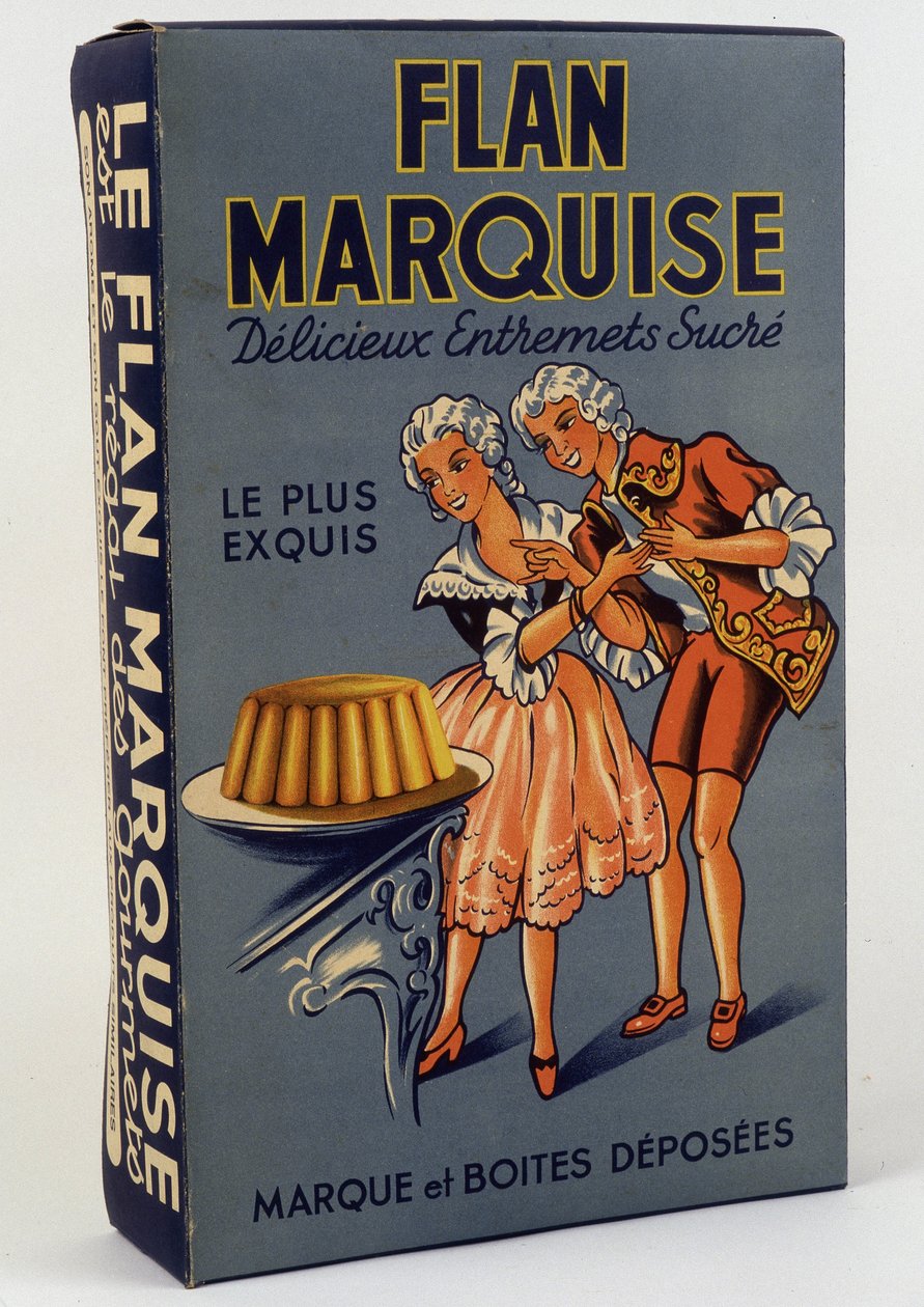 Tuotepakkaus “” Flan Marquise: Delicious sweet entremets”, n.d. 1800-luvulla tekijältä Unknown artist