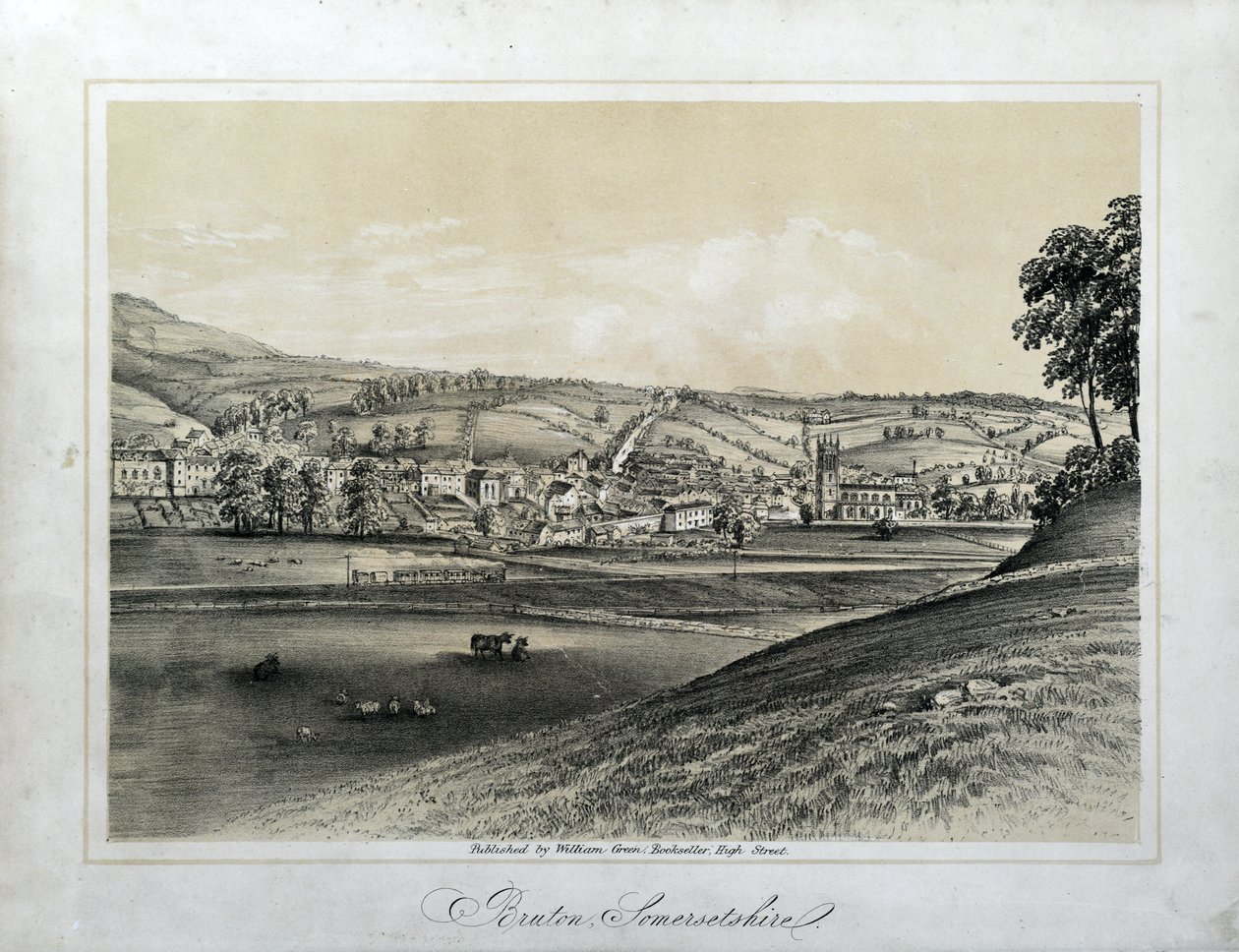 Bruton, Somersetshire tekijältä Unknown artist
