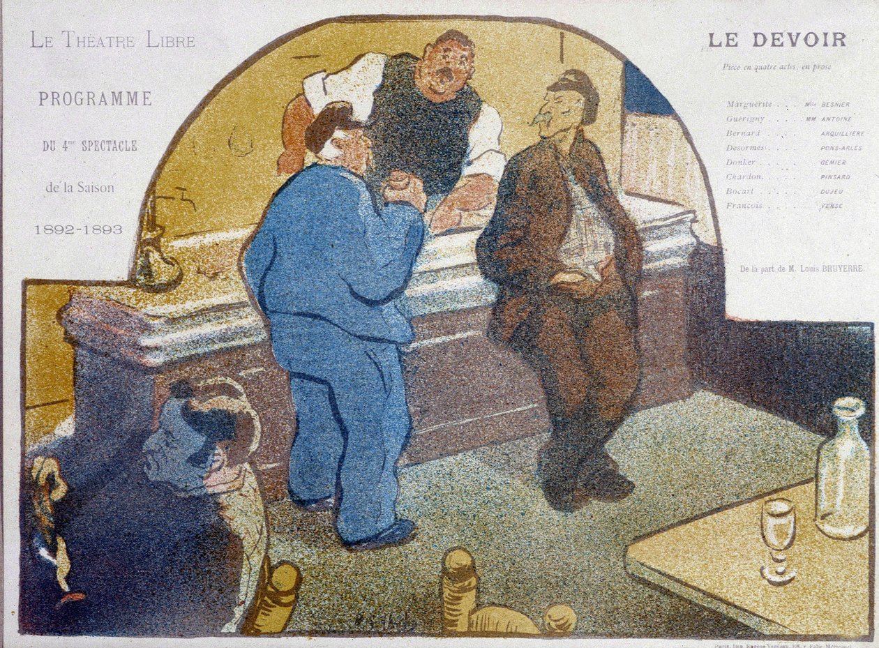 Café de Paris: sinkki - piirustus, 1800-luvun loppu, Carnavalet. tekijältä Unknown artist