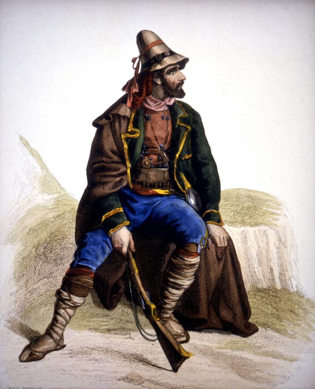 Calabrian Brigand - kaiverrus tekijältä Unknown artist