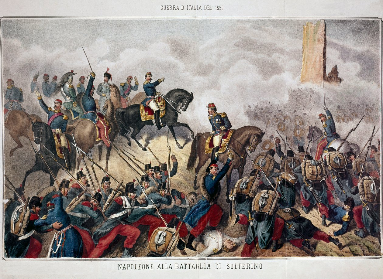Italian kampanja: "" Solferinon taistelu, 24. kesäkuuta tekijältä Unknown artist