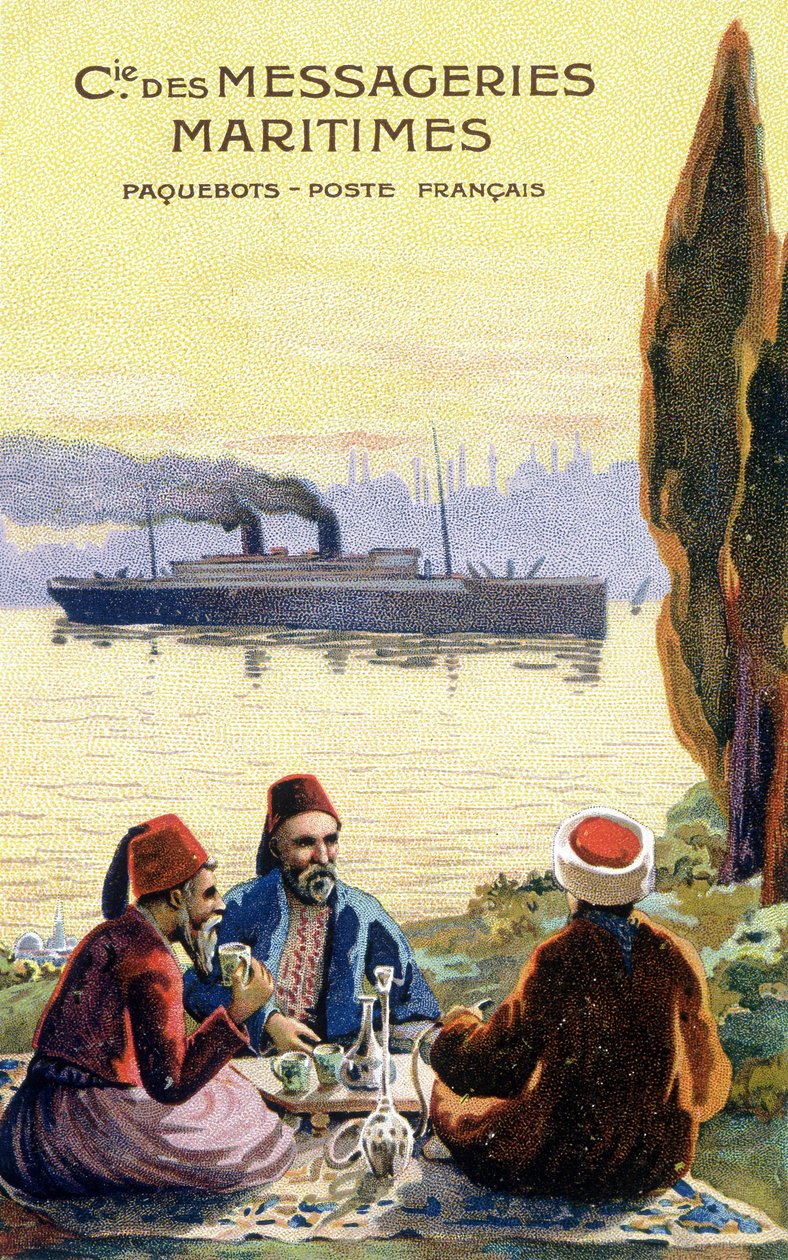 Ranskalaisen varustamon pahvi maailmanlaajuisesti. tekijältä Unknown artist