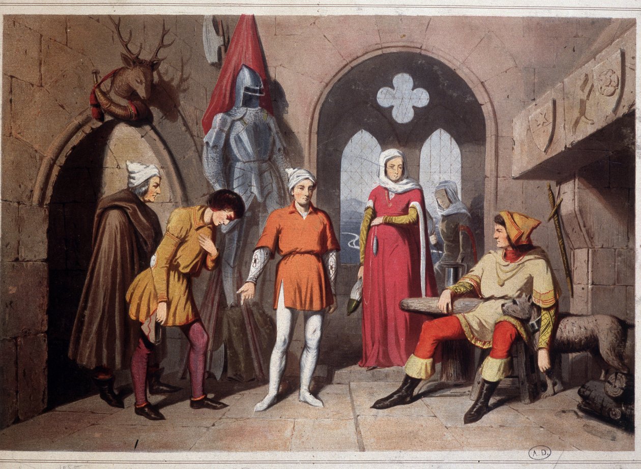 Linnan sisustus Vosgesissa, Strasbourgissa tekijältä Unknown artist