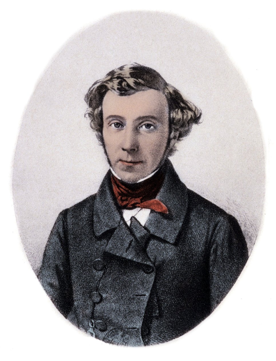 Charles-Alexis-Henri Clerel de Tocqueville (1805-59) - Muotokuva Alexis de Tocquevillestä (Alexis Charles Henri Cleral de Tocqueville) (1805 - 1859), ranskalainen historioitsija ja poliitikko. tekijältä Unknown artist